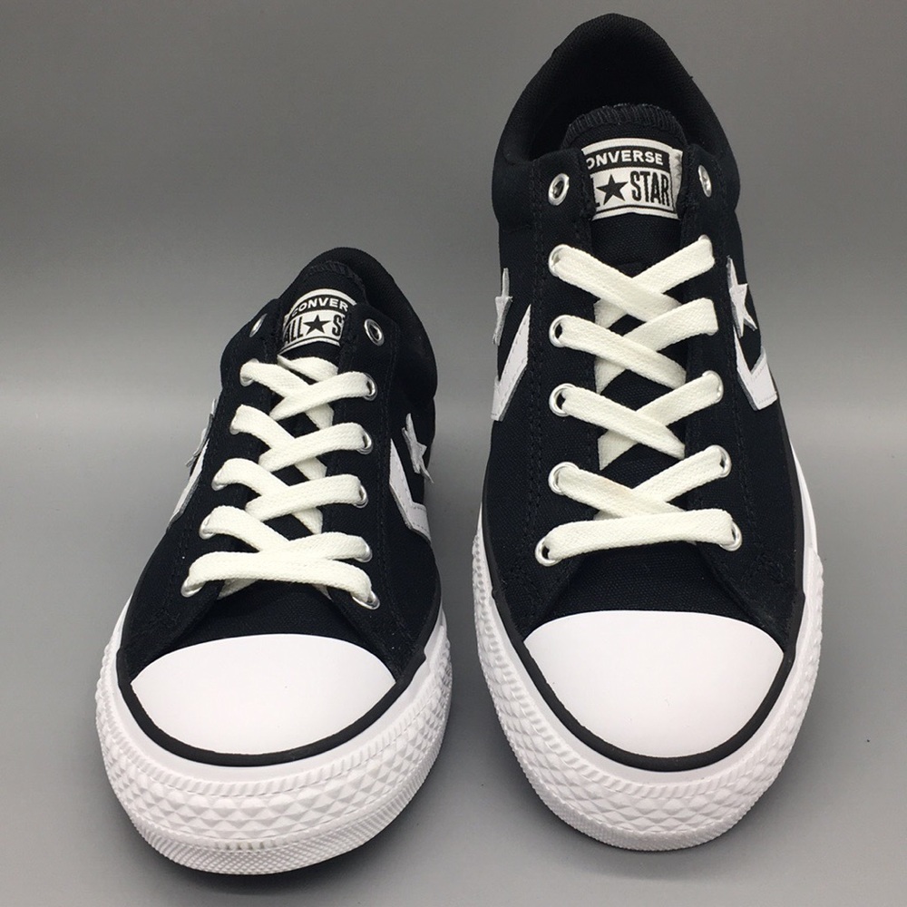 CONVERSE STAR PLAYER OX Low Black White 264477F - Picture 7 of 8